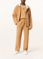 PREACH Terry cloth pants with tuxedo stripes, Color: CAMEL (Image 1)