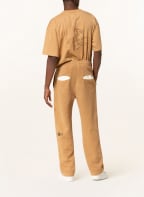 PREACH Terry cloth pants with tuxedo stripes, Color: CAMEL (Image 1)