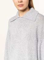 FTC CASHMERE Oversized-Pullover aus Cashmere, Farbe: HELLGRAU (Bild 1)