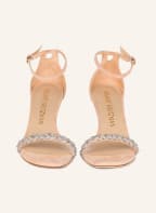STUART WEITZMAN Sandals NUDISTCURVE, Color: NUDE/ SILVER (Image 1)