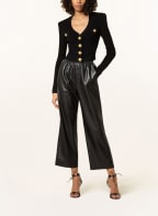 BALMAIN Cropped cardigan, Color: BLACK (Image 1)