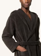 en VOGUE Unisex-Bademantel mit Kapuze, Farbe: DUNKELGRAU (Bild 1)