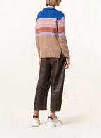 oui Pullover , Farbe: BLAU/ BEIGE/ HELLLILA (Bild 1)