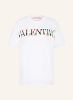 VALENTINO T-shirt with sequin trim, Color: WHITE (Image 1)