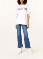 VALENTINO T-shirt with sequin trim, Color: WHITE (Image 1)