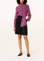 VALENTINO Schluppenbluse aus Seide, Farbe: SCHWARZ/ ROT/ PINK (Bild 1)