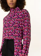 VALENTINO Schluppenbluse aus Seide, Farbe: SCHWARZ/ ROT/ PINK (Bild 1)