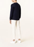 BRUNELLO CUCINELLI Cashmere sweater with silk, Color: DARK BLUE (Image 1)