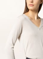 BRUNELLO CUCINELLI Pullover mit Cashmere und Glitzergarn, Farbe: CREME (Bild 1)