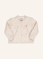 Sanetta FIFTYSEVEN Sweatjacke, Farbe: HELLBRAUN/ WEISS (Bild 1)