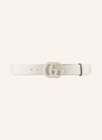 GUCCI Ledergürtel GG MARMONT, Farbe: 9022 MYSTIC WHITE/M.WHITE (Bild 1)