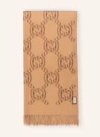 GUCCI Scarf , Color: 9864 CAMEL/DARK BROWN (Image 1)
