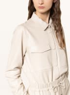 InWear Leder-Overshirt HAYAIW, Farbe: CREME (Bild 1)