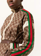 GUCCI Cropped-Blouson , Farbe: 3357 MILITARY GREEN/IVORY (Bild 1)