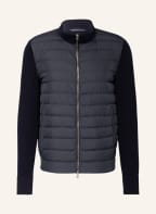 WOOLRICH Strickjacke SUNDANCE im Materialmix, Farbe: DUNKELBLAU (Bild 1)
