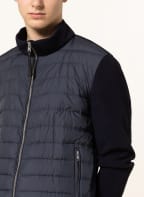 WOOLRICH Strickjacke SUNDANCE im Materialmix, Farbe: DUNKELBLAU (Bild 1)