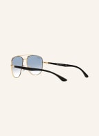 Ray-Ban Sonnenbrille RB3683, Farbe: 90003F - SCHWARZ/ BLAU VERLAUF (Bild 1)