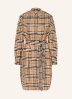 BURBERRY Shirt dress AURELIA, Color: LIGHT BROWN/ BLACK/ RED (Image 1)