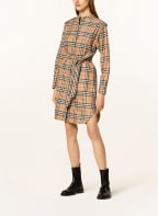 BURBERRY Shirt dress AURELIA, Color: LIGHT BROWN/ BLACK/ RED (Image 1)