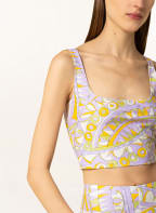 EMILIO PUCCI Cropped-Top, Farbe: CREME/ HELLLILA/ HELLGRÜN (Bild 1)