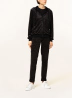 Princess GOES HOLLYWOOD Sweatjacke mit Schmucksteinbesatz , Farbe: SCHWARZ/ BLAU/ ROSA (Bild 1)