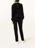 Princess GOES HOLLYWOOD Sweatjacke mit Schmucksteinbesatz , Farbe: SCHWARZ/ BLAU/ ROSA (Bild 1)