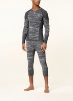 odlo Funktionswäsche-Hose BLACKCOMB ECO mit verkürzter Beinlänge, Farbe: 60223 black - space dye (Bild 1)