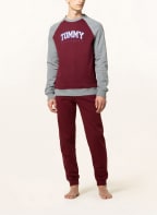 TOMMY HILFIGER Lounge-Sweatshirt, Farbe: DUNKELROT/ GRAU (Bild 1)