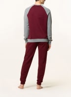 TOMMY HILFIGER Lounge-Sweatshirt, Farbe: DUNKELROT/ GRAU (Bild 1)