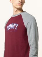 TOMMY HILFIGER Lounge-Sweatshirt, Farbe: DUNKELROT/ GRAU (Bild 1)