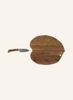 DOIY Chopping board with knife, Color: BROWN (Image 1)