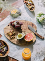 DOIY Chopping board with knife, Color: BROWN (Image 1)