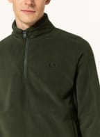 FRED PERRY Fleece-Troyer, Farbe: DUNKELGRÜN (Bild 1)