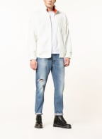 TOMMY JEANS Fleece jacket in mixed materials, Color: WHITE (Image 1)