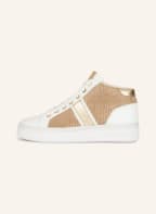 MICHAEL KORS High-top sneakers with glitter thread, Color: 740 PALE GOLD (Image 1)