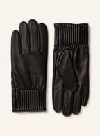 TIGER OF SWEDEN Leather gloves GAUTIN, Color: BLACK (Image 1)