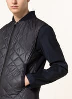 JOOP! Steppweste im Materialmix , Farbe: DUNKELBLAU (Bild 1)