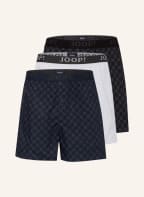 JOOP! 3er-Pack Web-Boxershorts, Farbe: DUNKELBLAU/ DUNKELGRAU/ HELLGRAU (Bild 1)