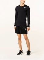 adidas Longsleeve TECHFIT mit Mesh-Einsätzen, Farbe: SCHWARZ (Bild 1)