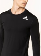 adidas Longsleeve TECHFIT mit Mesh-Einsätzen, Farbe: SCHWARZ (Bild 1)