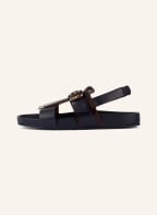 TORY BURCH Sandals KILTIE, Color: DARK BLUE/ BROWN (Image 1)