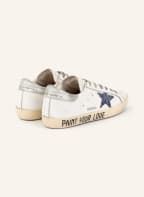 GOLDEN GOOSE Sneaker SUPER-STAR, Farbe: WEISS/ DUNKELBLAU/ SILBER (Bild 1)