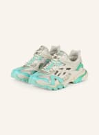 BALENCIAGA Sneaker TRACK 2.0 OPEN, Farbe: CREME/ NEONTÜRKIS (Bild 1)