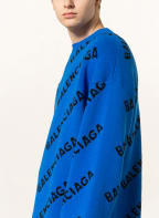 BALENCIAGA Oversized-Pullover, Farbe: BLAU (Bild 1)