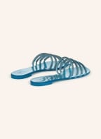 GIUSEPPE ZANOTTI DESIGN Pantoletten NUVÒROLL mit Schmucksteinbesatz, Farbe: NEONBLAU (Bild 1)