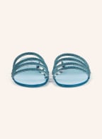 GIUSEPPE ZANOTTI DESIGN Pantoletten NUVÒROLL mit Schmucksteinbesatz, Farbe: NEONBLAU (Bild 1)