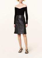 SPORTMAX Lederrock SIBARI, Farbe: SCHWARZ (Bild 1)