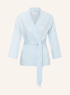 darling harbour Lounge shirt with linen, Color: LIGHT BLUE (Image 1)