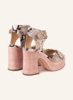 AGL Plateau-Sandalen, Farbe: SCHWARZ/ HELLGRAU/ HELLROSA (Bild 1)
