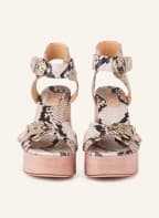 AGL Plateau-Sandalen, Farbe: SCHWARZ/ HELLGRAU/ HELLROSA (Bild 1)